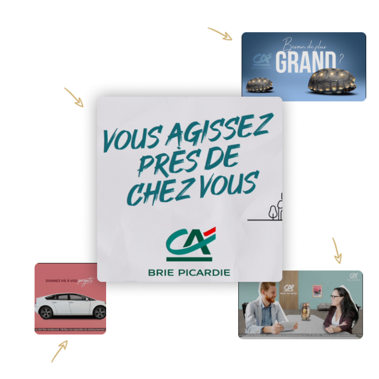 Iminance - Agence de production audiovisuelles - Spot publicitaire - Crédit Agricole Brie Picardie - Instagram, tv, youtube, facebook etc.