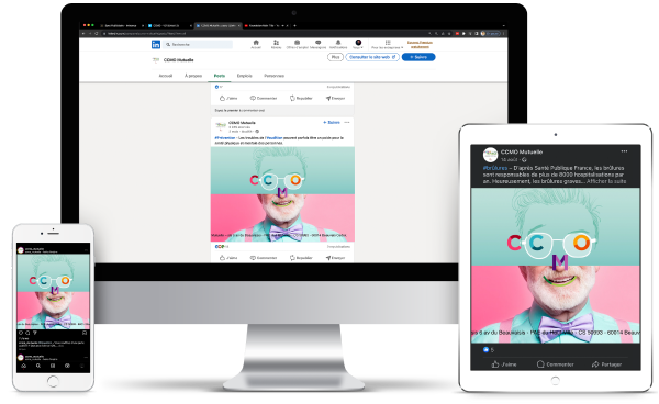 Iminance - Spot Publicitaire - Web - Mockup - Publicité CCMO Mutuelle
